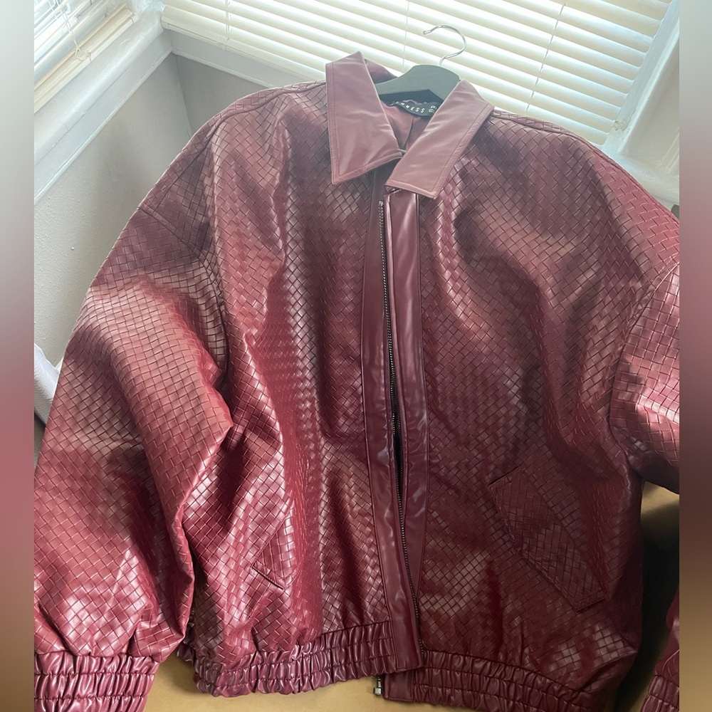 Lioness Burgundy Bomber Jacket. Kenny Bomber in Burgundy. XXL